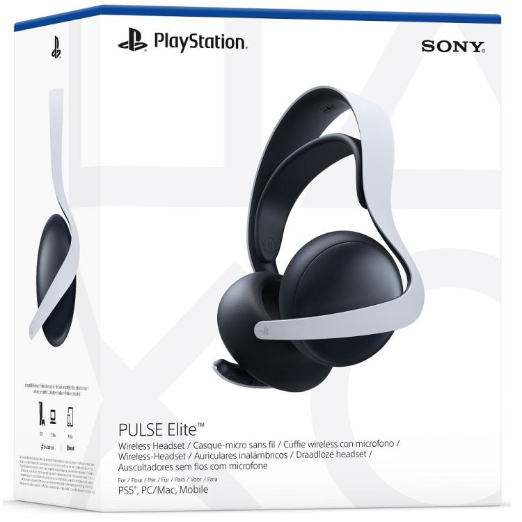 Sony Pulse Elite Playstation 5 Cuffie Wireless Con Microfono Ps5 Headset (White)