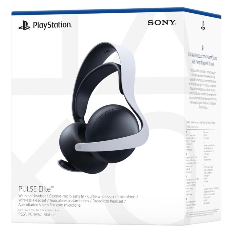 Sony Pulse Elite Playstation 5 Cuffie Wireless Con Microfono Ps5 Headset (White)