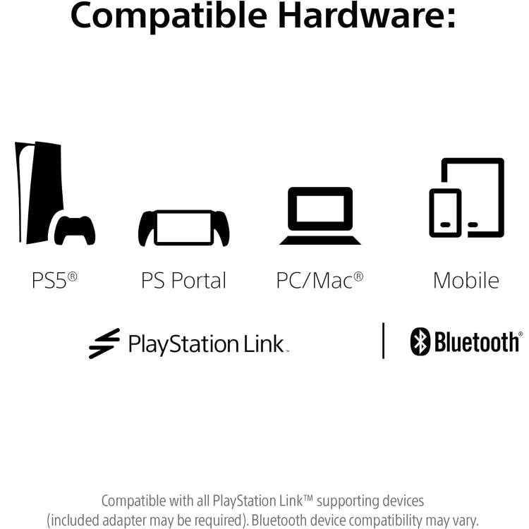 Sony Pulse Elite Playstation 5 Cuffie Wireless Con Microfono Ps5 Headset (White)